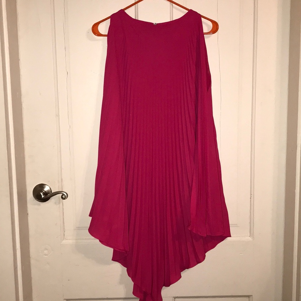 Pink Pleated Dress
